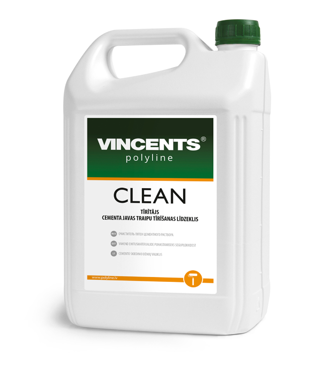CLEAN cementa javas traipu attīrītājs no būvmateriālu virsmām